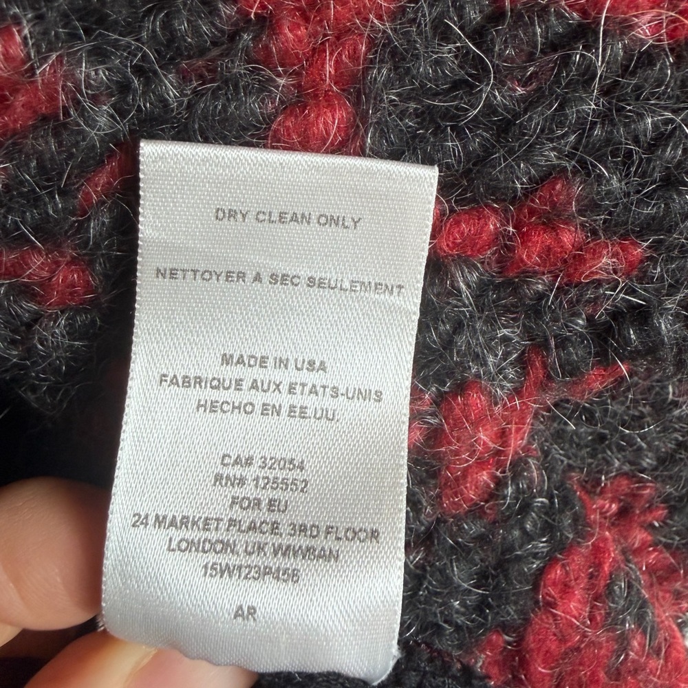 Dolan Left Coast Collection Textured Wool Blend Vest Size Small Made in USA - Picture 5 of 7